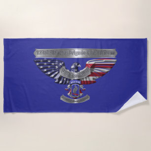 Serviette De Plage Vétéran de la brigade aéroportée 173