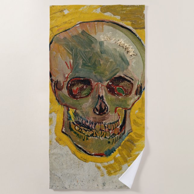 Serviette De Plage Vincent van Gogh - Crâne 1887 #2 (Devant)