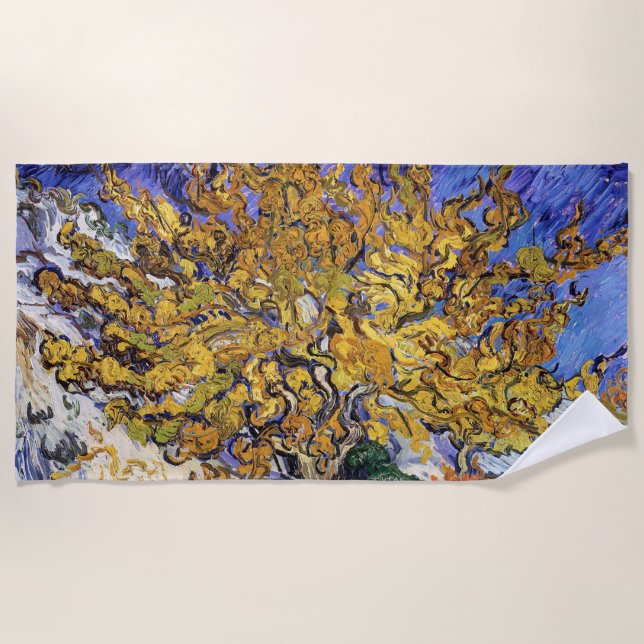 Serviette De Plage Vincent van Gogh - Le Mulberry Tree (Devant)