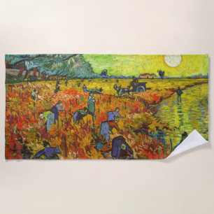 Serviette De Plage Vincent van Gogh - Le vignoble rouge