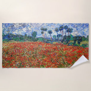 Serviette De Plage Vincent van Gogh - Poppy Field