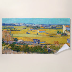 Serviette De Plage Vincent van Gogh - Récolte à La Crau