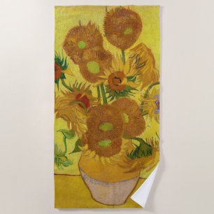 Serviette De Plage Vincent van Gogh - Vase avec quinze tournesols