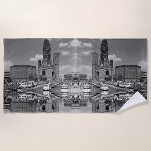 Serviette De Plage Vintage Berlin Kaiser Wilhelm Église Mémorial Magn