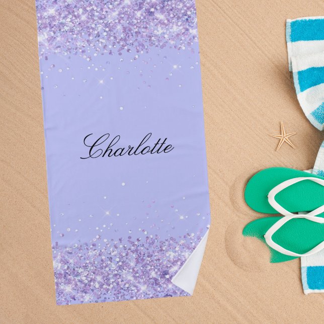 Serviette De Plage Violet lavande (Créateur téléchargé)