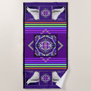 Serviette De Plage Violet W3