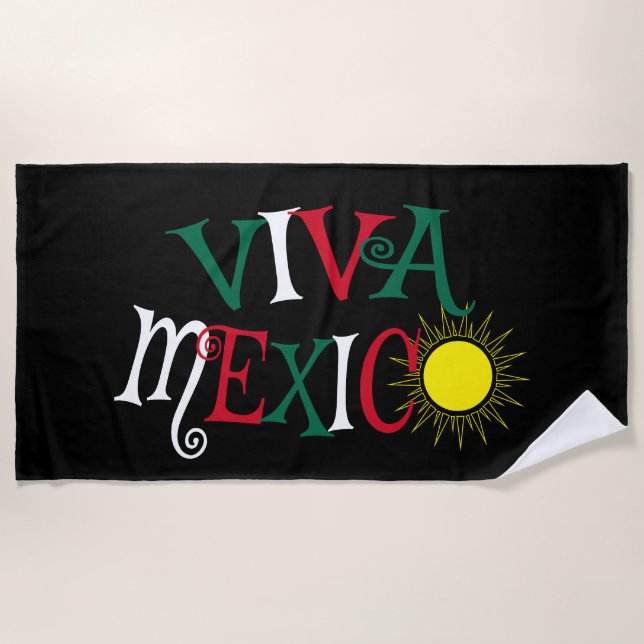 Serviette De Plage Viva Mexico (Devant)
