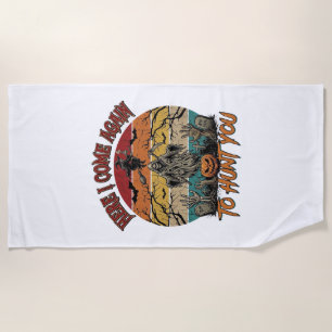 Serviette De Plage Voici encore une fois Faucheuse Halloween Citrouil