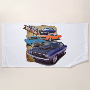 Serviette De Plage Voitures classiques de muscle