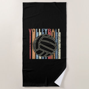 Serviette De Plage Volley-ball Vintage rétro