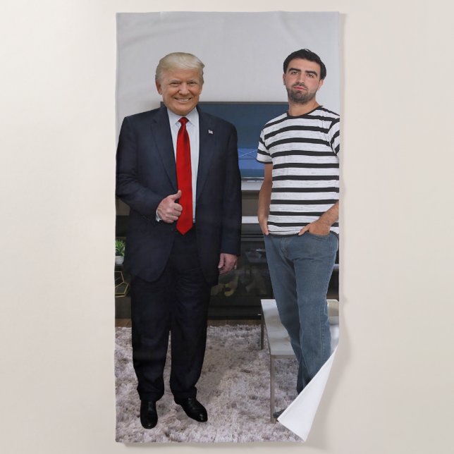 Serviette De Plage Vous avez rencontré le président Donald Trump | Aj (Devant)
