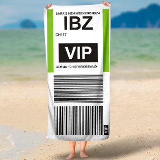 SERVIETTE DE PLAGE VOYAGE VIP