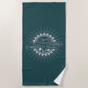Serviette De Plage Voyageur enclin à errer