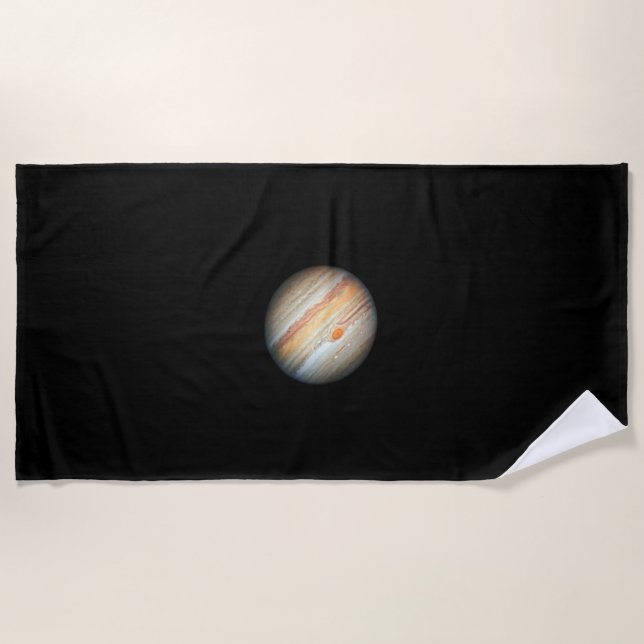 Serviette De Plage Vue de la planète Jupiter (télescope Hubble) (Devant)