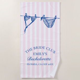 Serviette De Plage Week-end de célibataire en bord de mer avec bikini