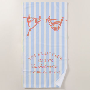 Serviette De Plage Week-end de célibataire en bord de mer avec bikini