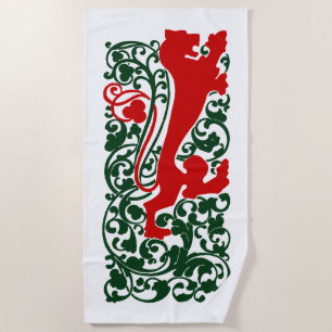 Serviette De Plage Will Bradley Heraldic Lion