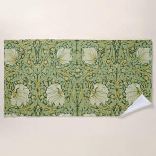 Serviette De Plage William Morris Pimpernel Fond d'écran bleu Floral