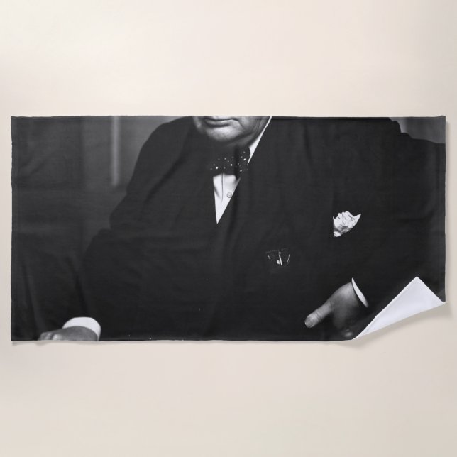 Serviette De Plage Winston Churchill (Devant)