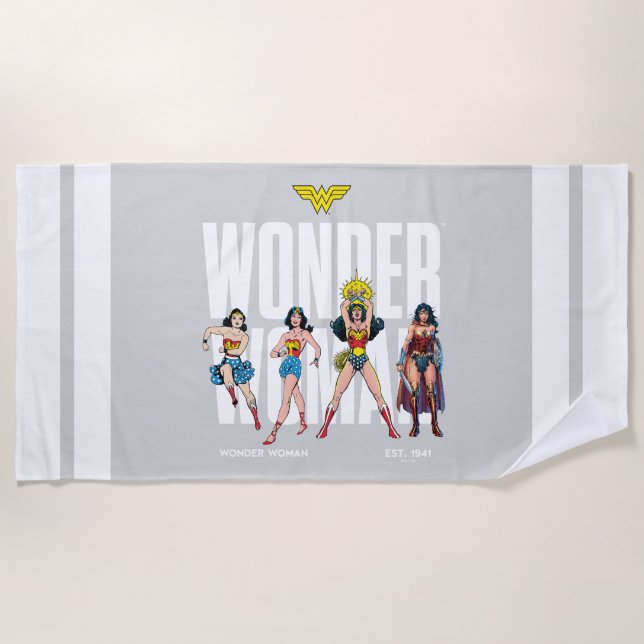 Serviette De Plage Wonder Woman Legends Forever Graphic (Devant)