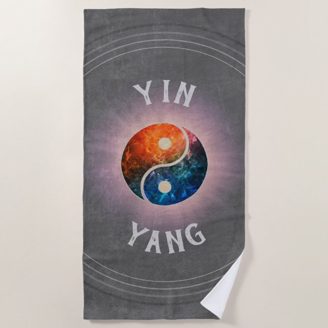 Serviette De Plage Yin Yang (Devant)
