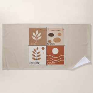 Serviette de plage zen et douce