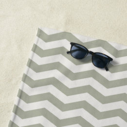 Serviette De Plage Zig zag rayé géométrique chevron pastel