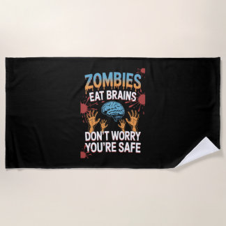 Serviette De Plage Zombie d'Halloween