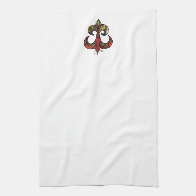 Serviette de plat de Crawfish Fleur De Lis (Vertical)