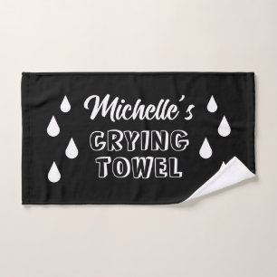 Serviette de pleurs personnalisée drôle avec des g