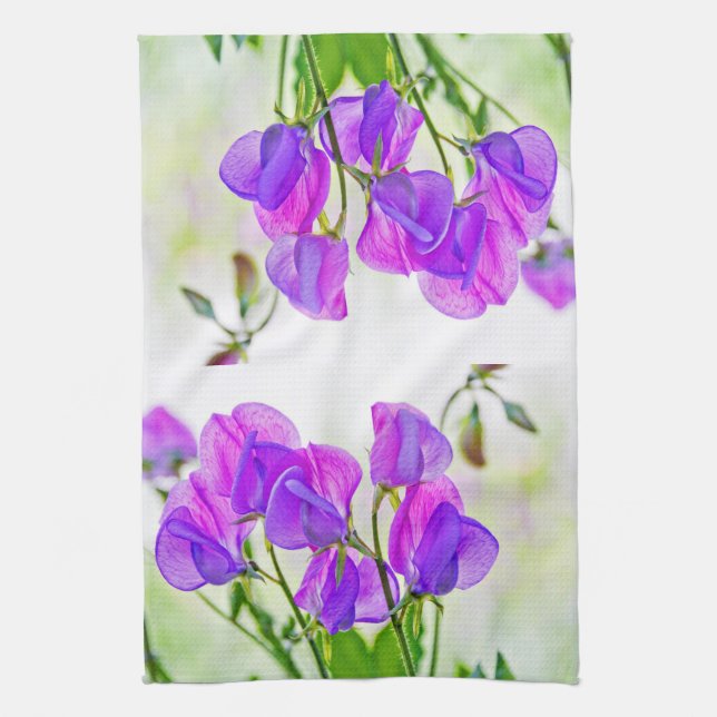 Serviette de pois doux (Vertical)