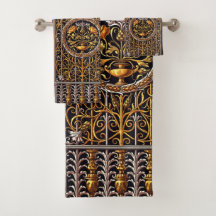 Serviette de porte d'or