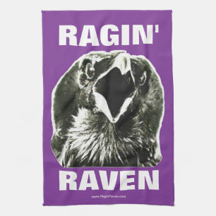 Serviette de rassemblement de Ragin Raven (lettres