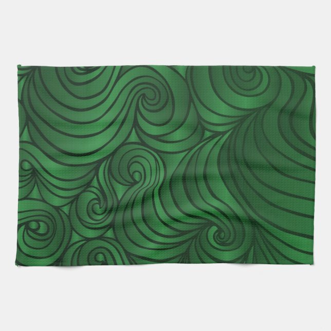 Serviette de remous de vert vert (Horizontal)