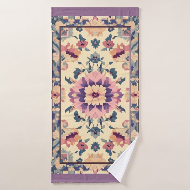 Serviette de sol tapis persan (Serviette de bain)