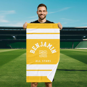 Serviette de sport de basket-ball personnalisée -E