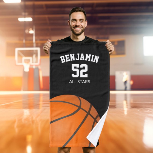 Serviette de sport de basket-ball, serviette de ba (Créateur téléchargé)