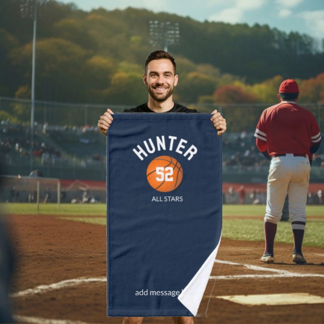 Serviette de sport de basket-ball, serviette de ba (Créateur téléchargé)