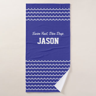 Serviette de sport de natation – Nagez vite, plong