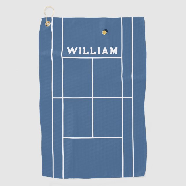 Serviette de sport de tennis personnalisée (Devant)