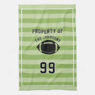 Serviette de sport personnalisée Joueur de footb