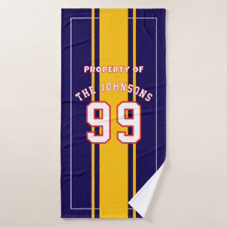 Serviette de sport personnalisée | Joueur de footb