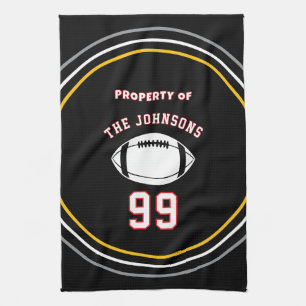 Serviette de sport personnalisée Joueur de footb