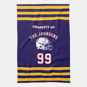 Serviette de sport personnalisée Joueur de footb