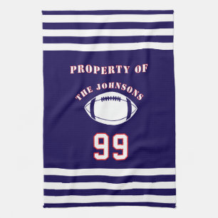 Serviette de sport personnalisée Joueur de footb