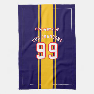 Serviette de sport personnalisée Joueur de footb