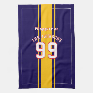 Serviette de sport personnalisée | Joueur de footb