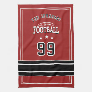 Serviette de sport personnalisée Joueur de footb