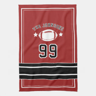 Serviette de sport personnalisée Joueur de footb