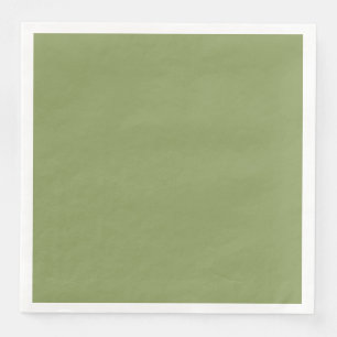 Serviette de table en papier vert mousse pour dîne